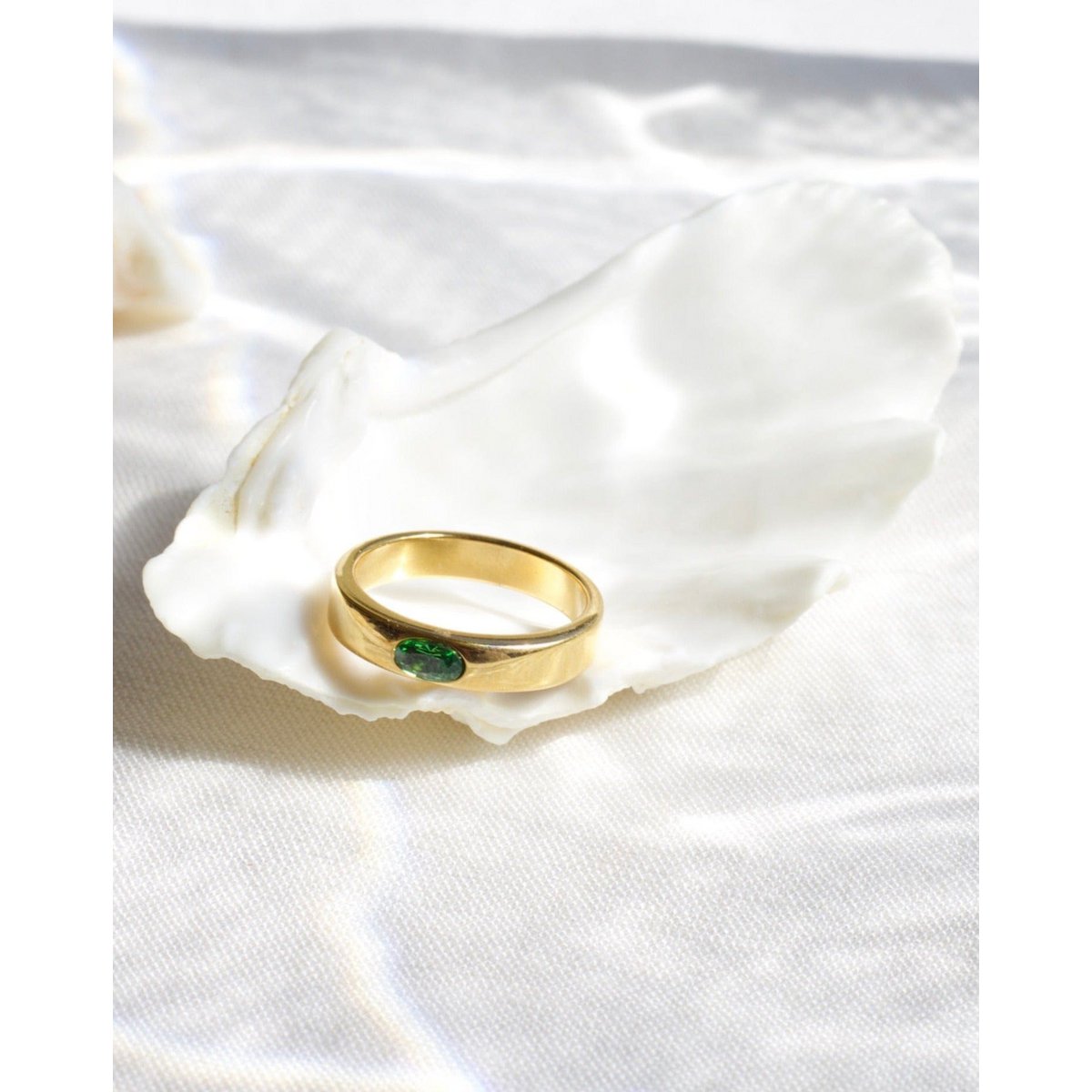 Enoch - Cinturino in oro cristallo verde