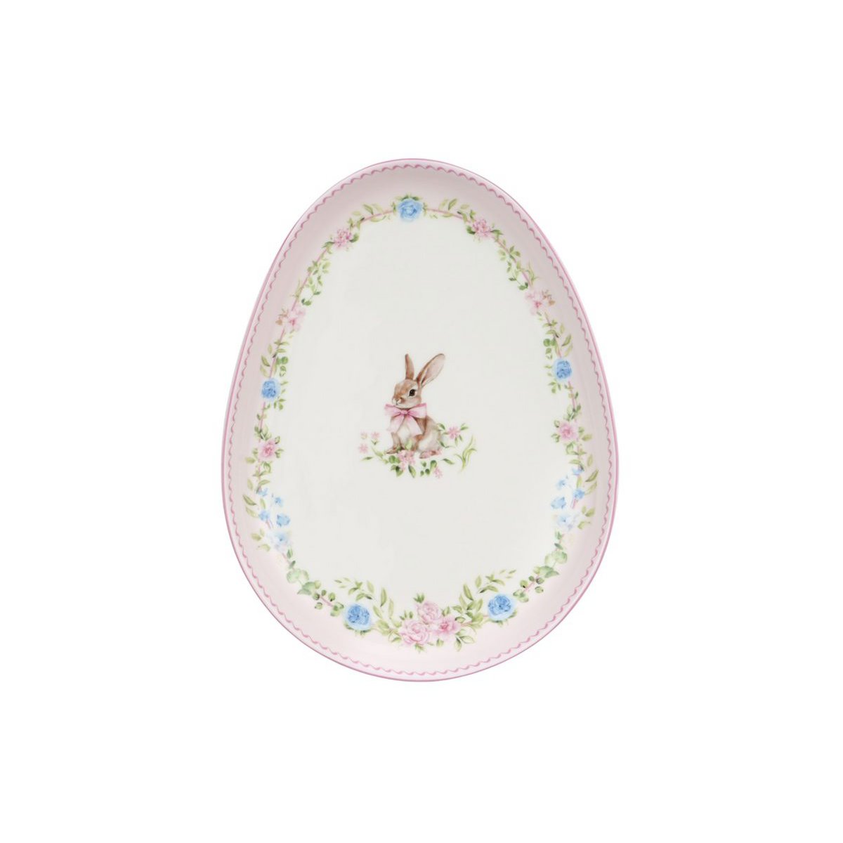 Talerz do serwowania Easter Joy Rabbit różowy 20,3 cm Isabelle Rose
