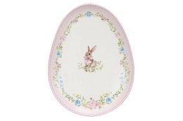 Talerz do serwowania Easter Joy Rabbit różowy 20,3 cm Isabelle Rose