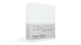 100% Bomuld Satin Topper Fitth Sheet - Hvid