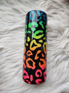 Thermo mug neon leopard
