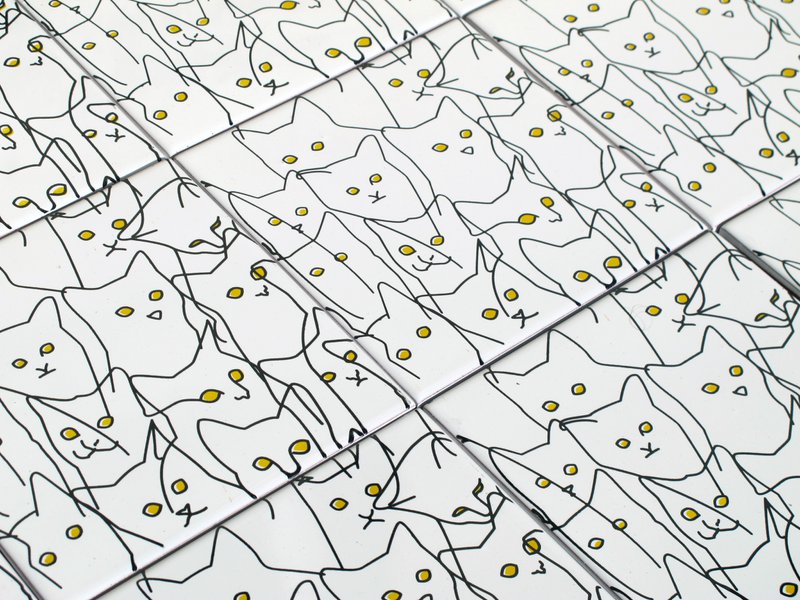 Self-Adhesive Mural 4 tiles, Gats