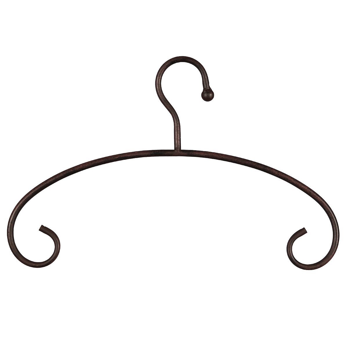 IJzeren kleerhanger - antiek bruin