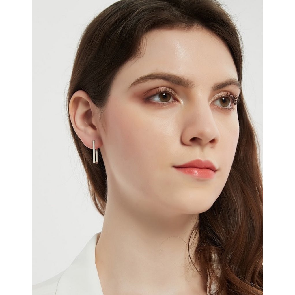 Hoop Square Minimalist Square Hoop Earrings