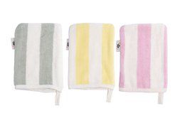 Terry Cotton Baby Washcloths 3-Set Tutti Frutti