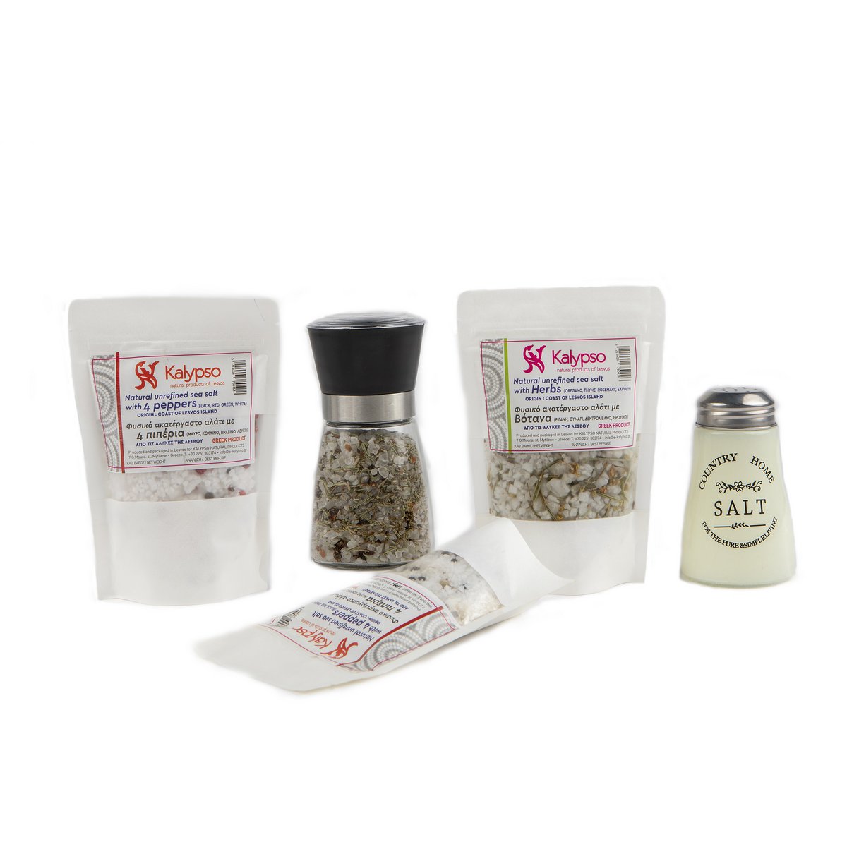 Natural Unrefined Sea Salt with Lemon Balm