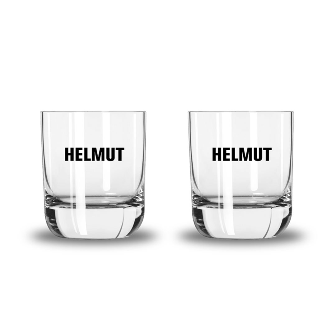 HELMUT the glass - aperitif glass with HELMUT lettering