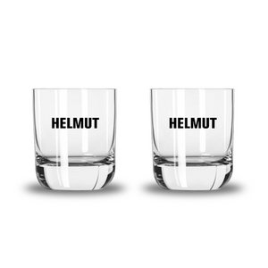 HELMUT the glass - aperitif glass with HELMUT lettering