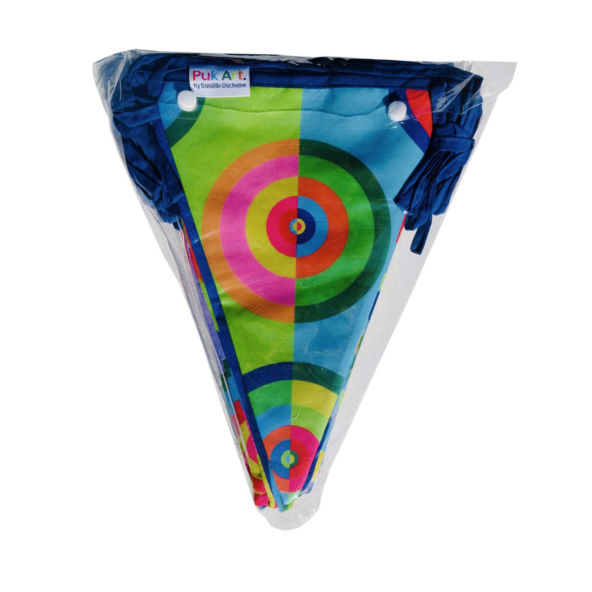 Puk Art® | Stoffen Slinger | Regenboog | Dubbelzijdig • 12 meter