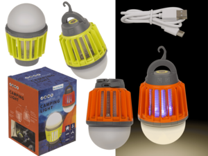 Muggenverdelger Campinglamp, 12 x 9 cm,