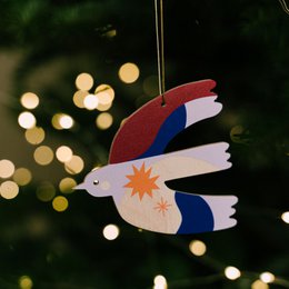 Bird Christmas decoration, Christmas tree hanging decoration