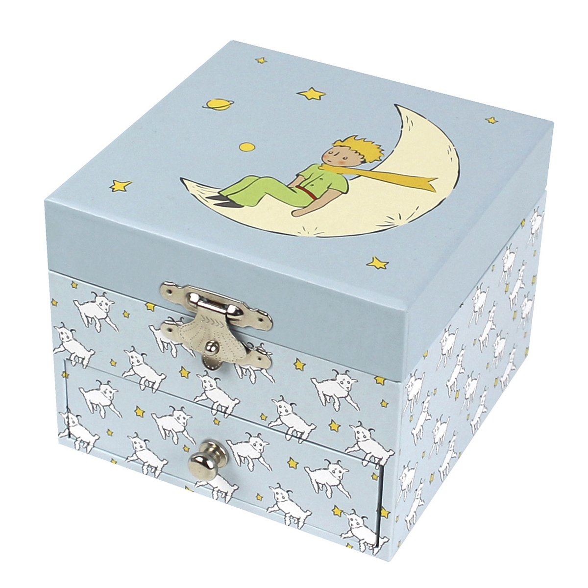 Coffret Musique Cube Phosphorescent Le Petit Prince et mouton