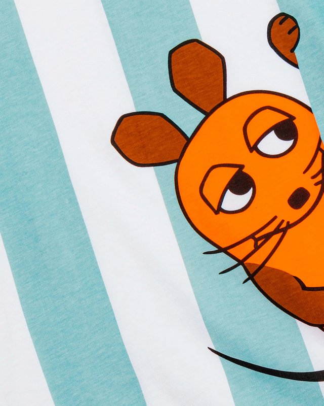 KOAA-The Mouse "Look" Stripes-T-shirt hvid/grøn