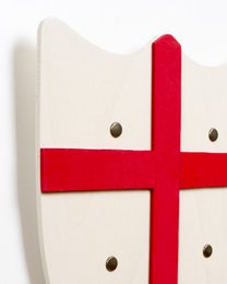Shield Histrik L White avec Saint George Cross - ST584