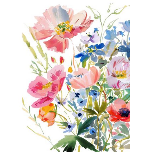 Duurzame kaart - Floral postcard