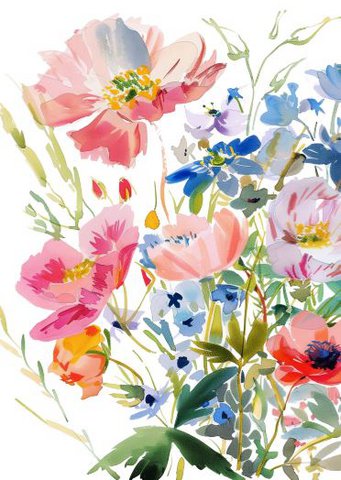 Sustainable card - Floral postcard