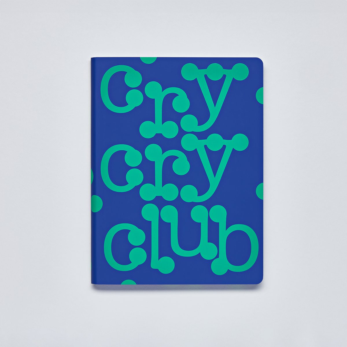 Cry Cry Club - Graphic L | Notebook A5+ | Dotted Journal | 3,5mm dots | 256 numbered pages | 120g Premium-Paper | recycled leather | sustainably produced in Germany 