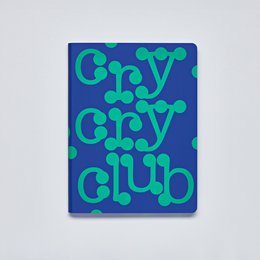Cry Cry Club - Graphique L | Carnet A5+ | Journal pointillé | Points de 3,5 mm | 256 pages numérotées | Papier Premium 120g | cuir recyclé | produit de manière durable en Allemagne