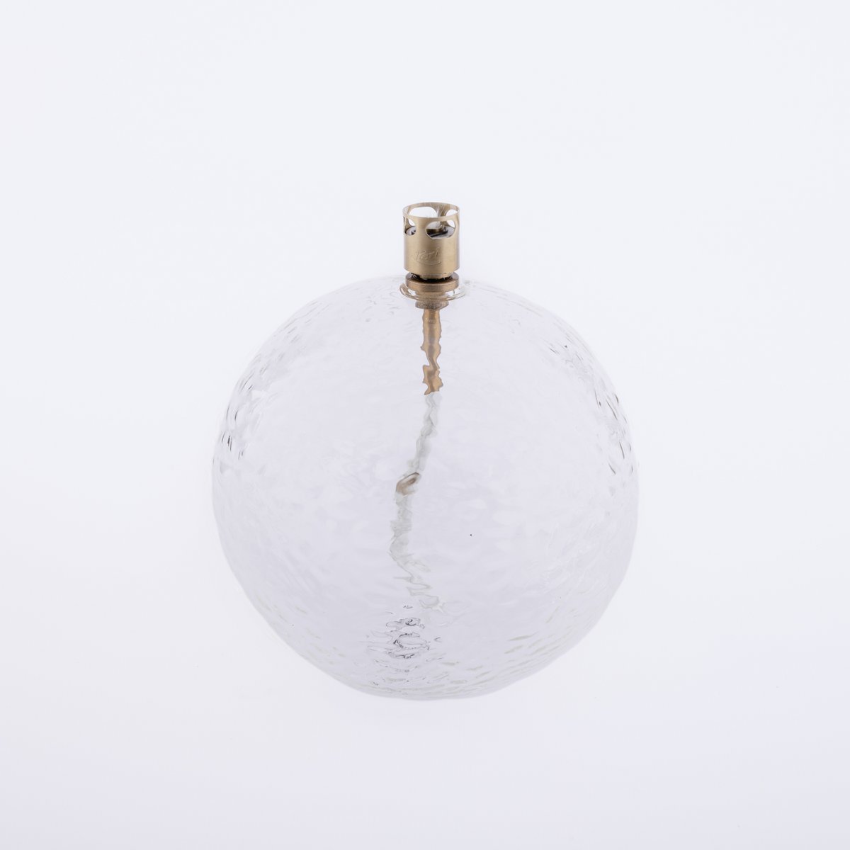 Olielamp Rundes gehämmertes Messing L