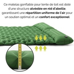 Inflatable Roof Tent Camping Mattress - Comfort & Space Saving