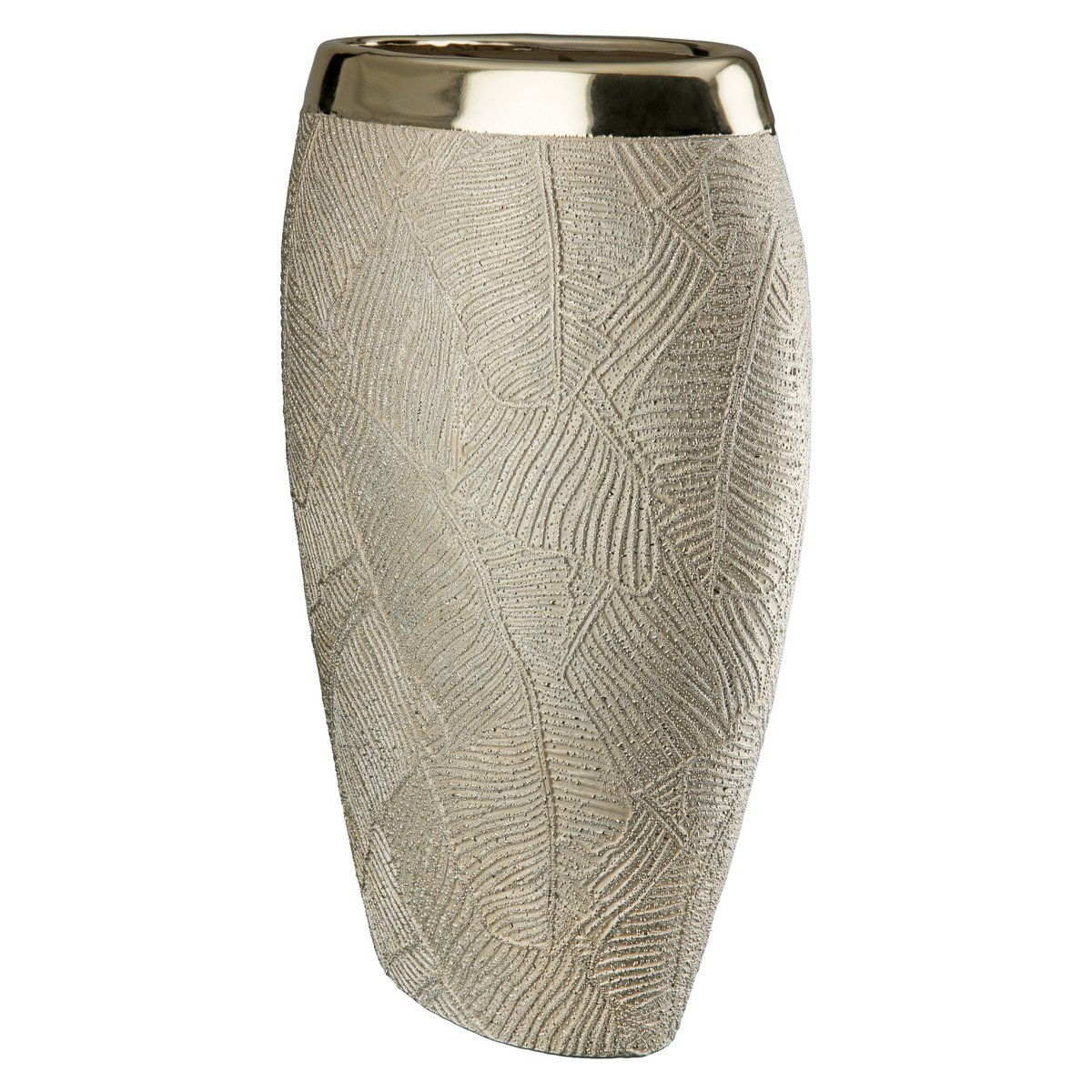 Vaso largo in ceramica "Cascade"
