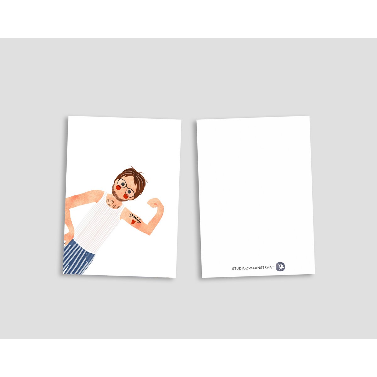 Postkarte 'Papa'