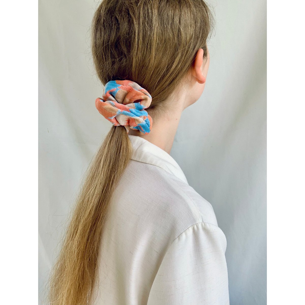 Scrunchie - Summer Flower Jacquard - Recycled