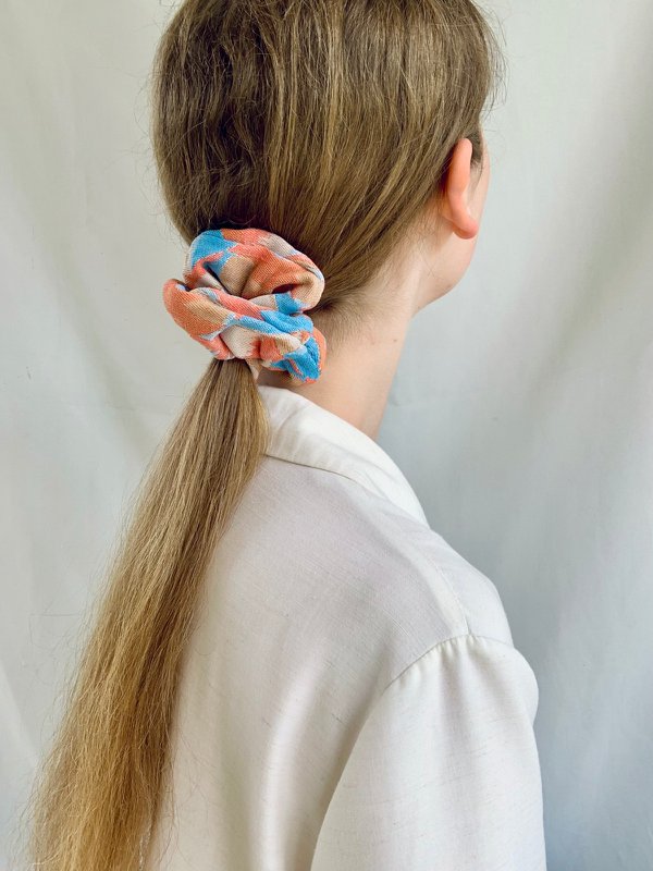 Scrunchie - Summer Flower Jacquard - Recycled