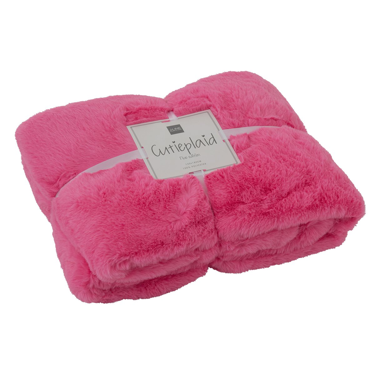 J-Line blanket Cutie - polyester - pink