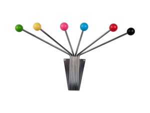 Hat Rack Neptune Chrome w Coloured Balls Large