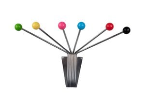 Hat Rack Neptune Chrome w Coloured Balls Large