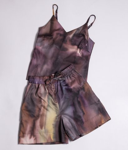 Summer set Fluxus (blouse + shorts)