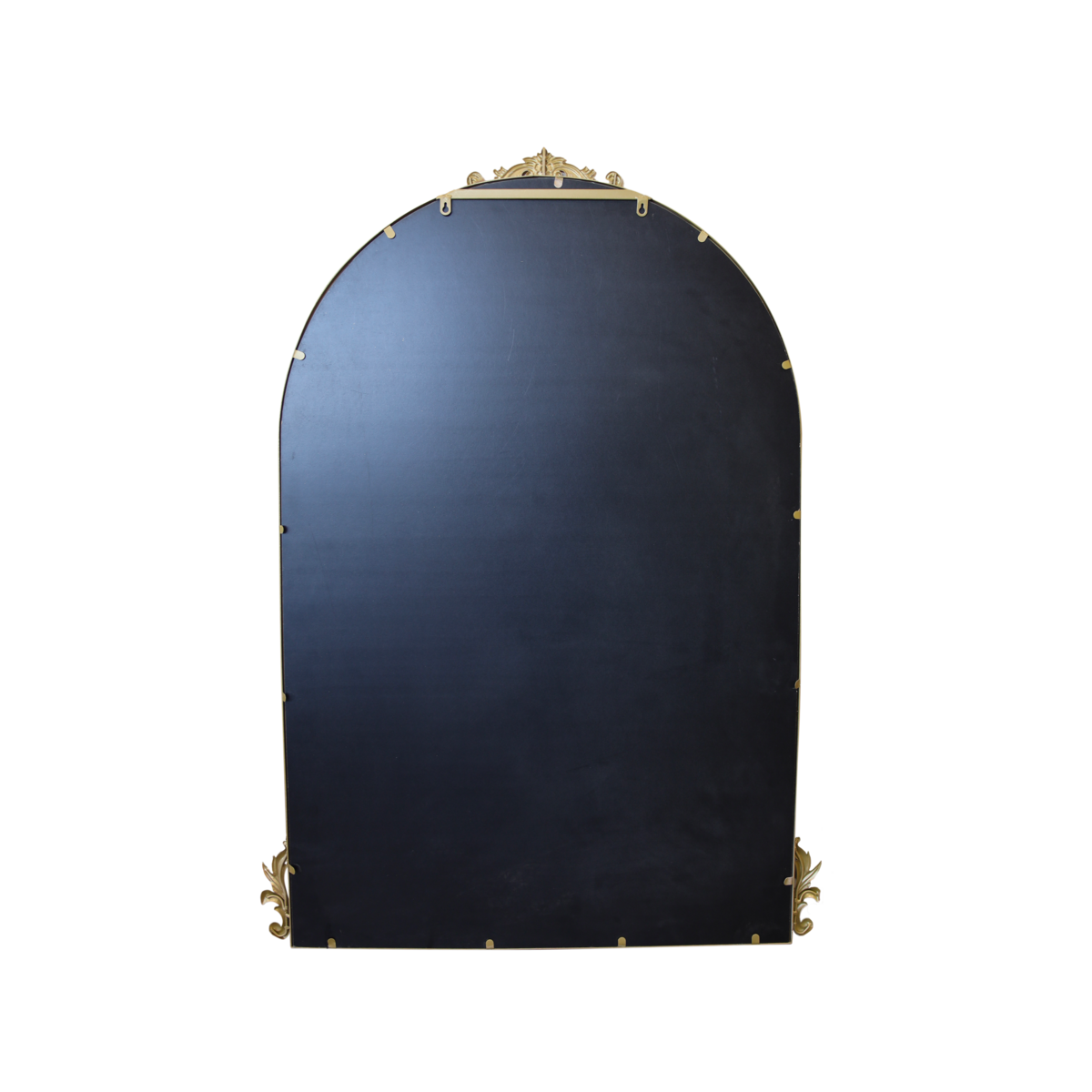 Goldfarbener Holzspiegel H 125 x 90 x 3 cm