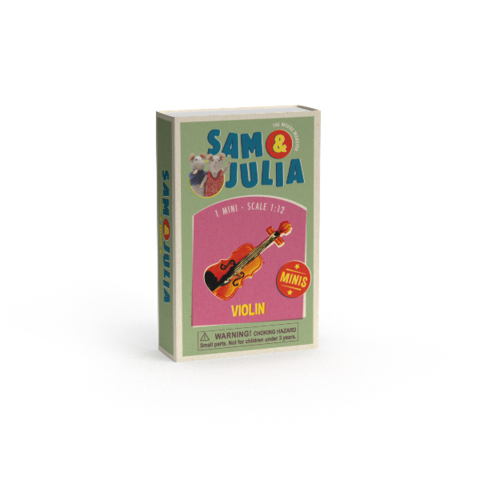 Minis - Violin - scale 1:12 - Sam & Julia - The Mouse House