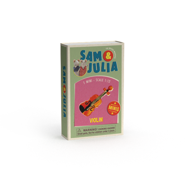 Minis - Violon - échelle 1:12 - Sam & Julia - The Mouse House