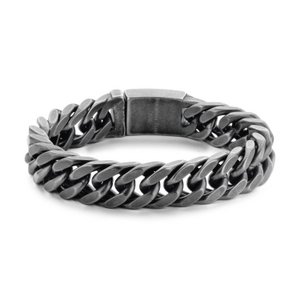 Frank 1967 Steel 7FB-0358 Stalen armband - 19,5 cm - Zilverkleurig / Grijs
