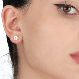 Buttercup Mini Stud Earrings - 925 Sterling Silver - OHR925-44