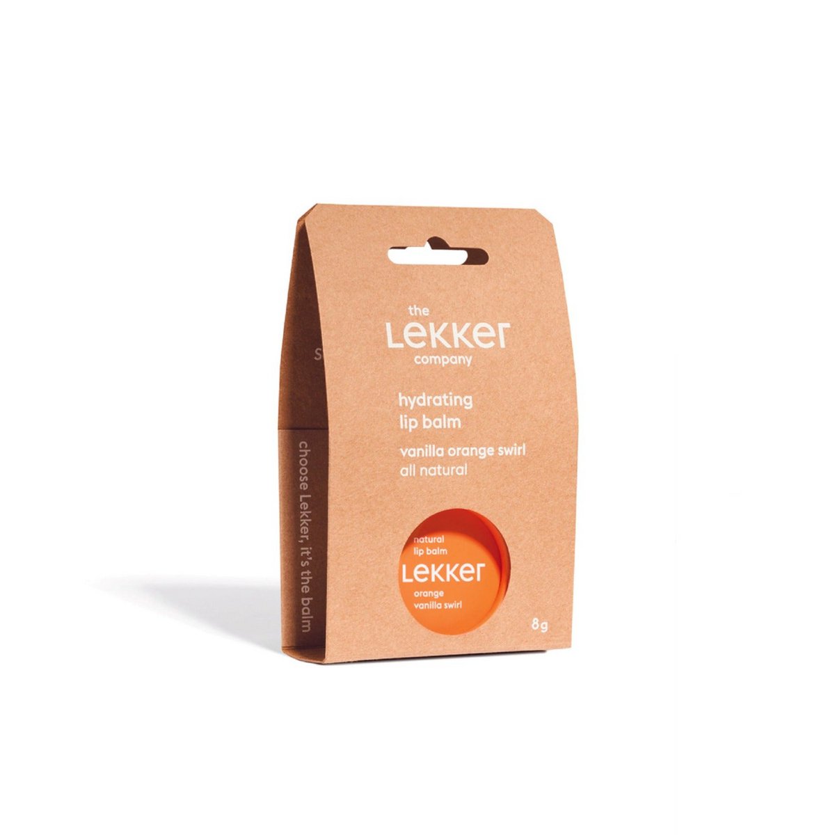 Lip balm - orange vanilla swirl (x8)