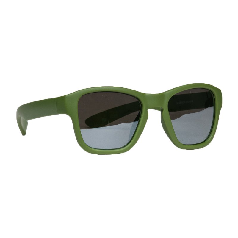 Children's sunglasses Dani 3-7 years - size M - Moss green with mirror coating lenses