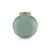 Vase Metal Mid Green 17cm