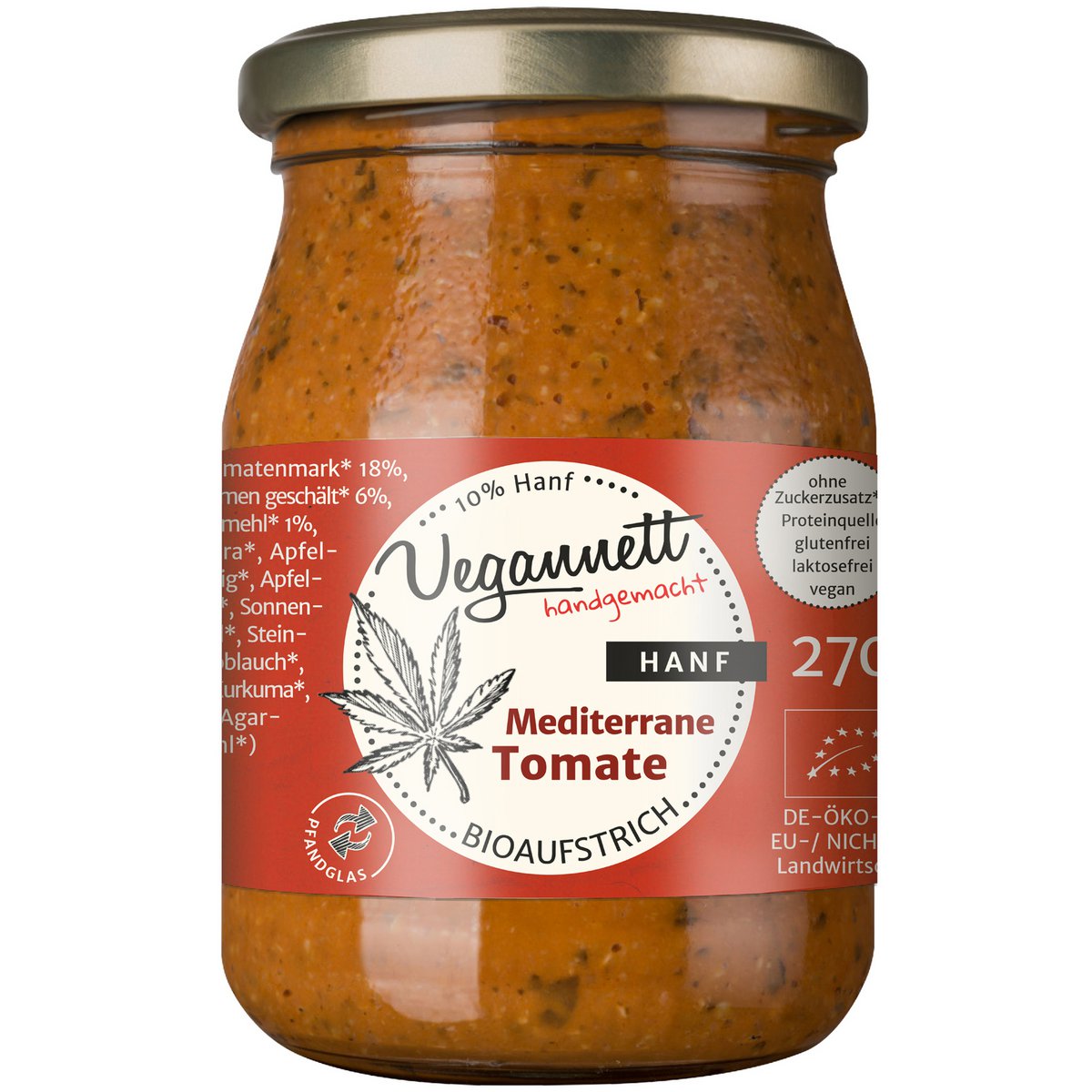Mediterrane Tomate mit Hanf 270g