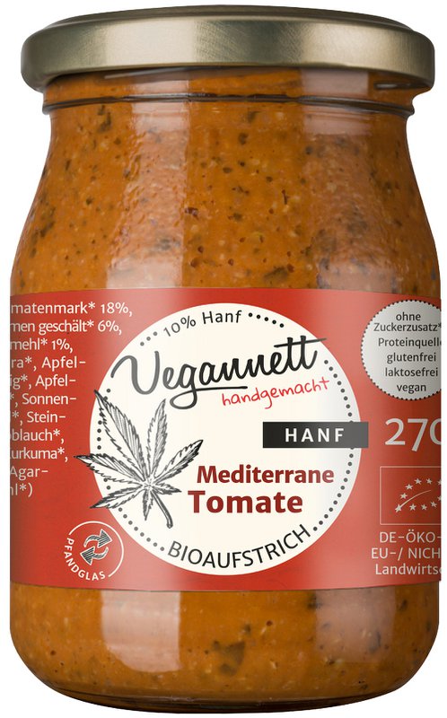 Mediterrane Tomate mit Hanf 270g