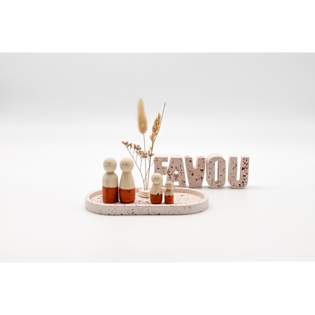 Fleur séchée en argile