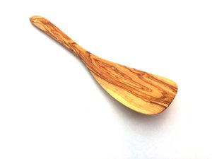 Pfannenwender L. 30 cm leicht fein handgemacht Olivenholz