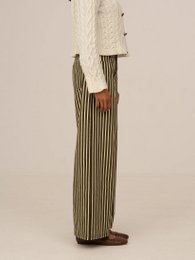 Pebble Striped Green Jeans