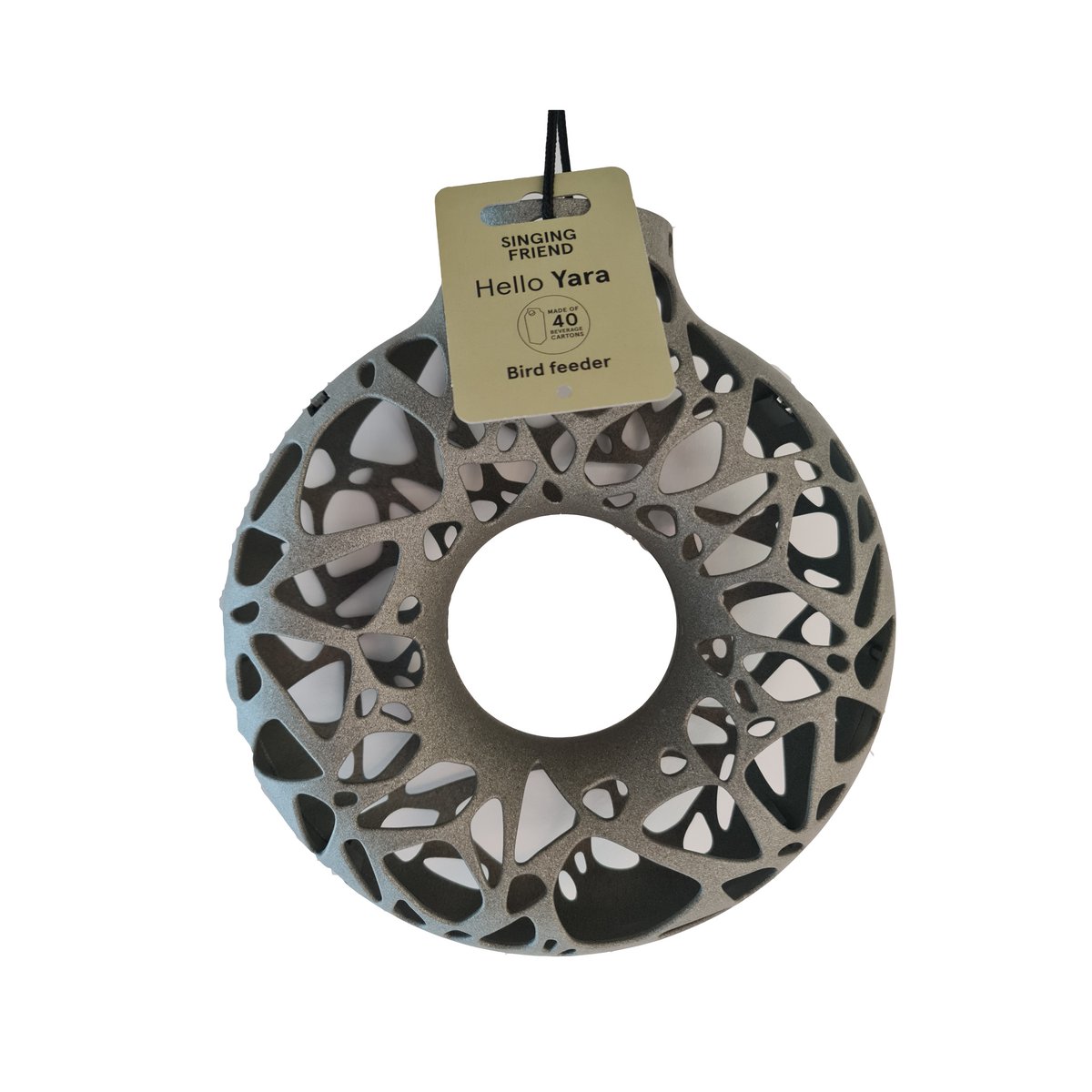 Hello Yara 100% recycled plastic bird feeder