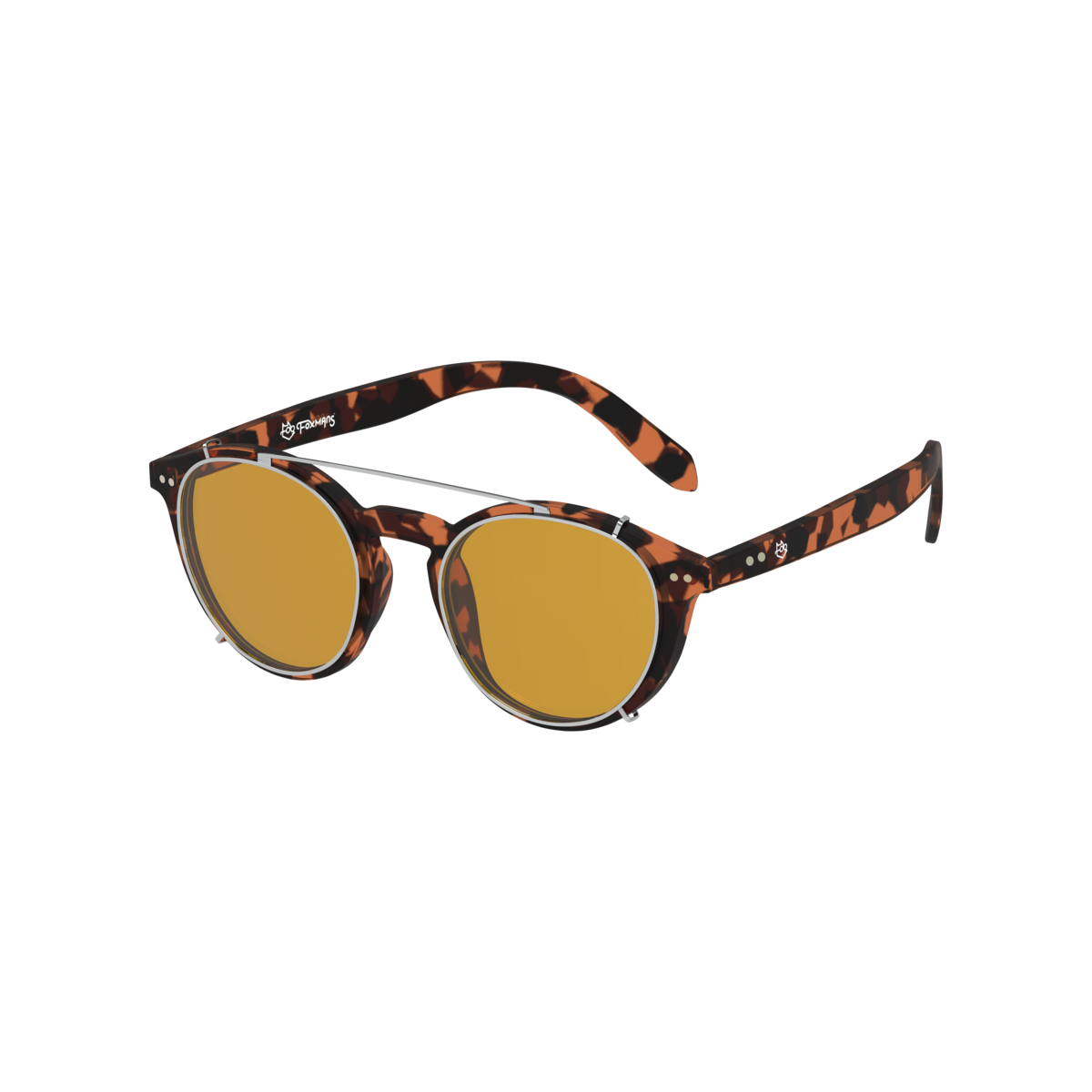 Lennon Blue Light Glasses - Everyday Lens with Heavy Duty Clip-on