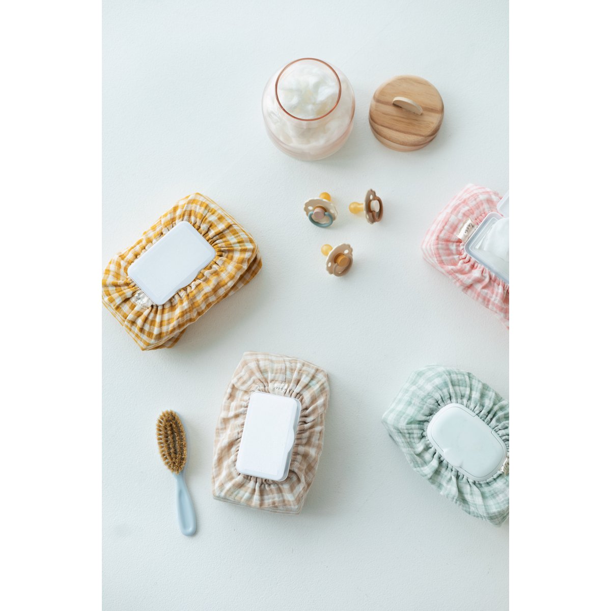 Copertina di salviette per bambini Tisu, collezione Gingham