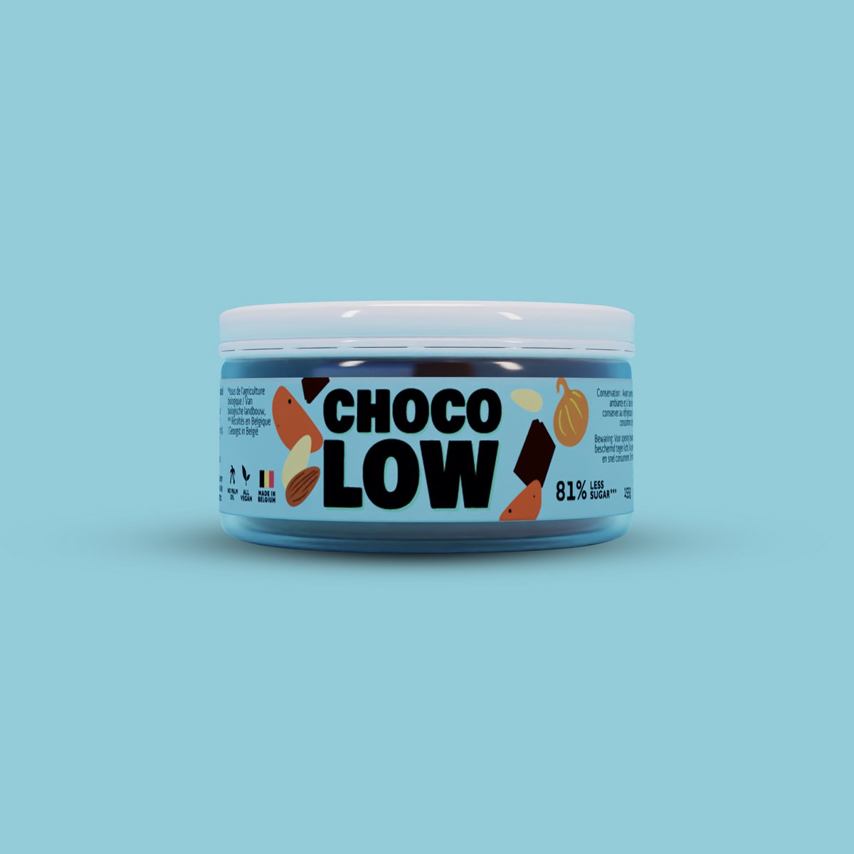 Chocolow blå 155g