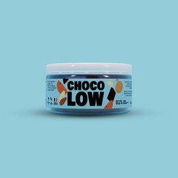 Chocolow Blue 155g, a chocolate spread with a blue color and low sugar content.